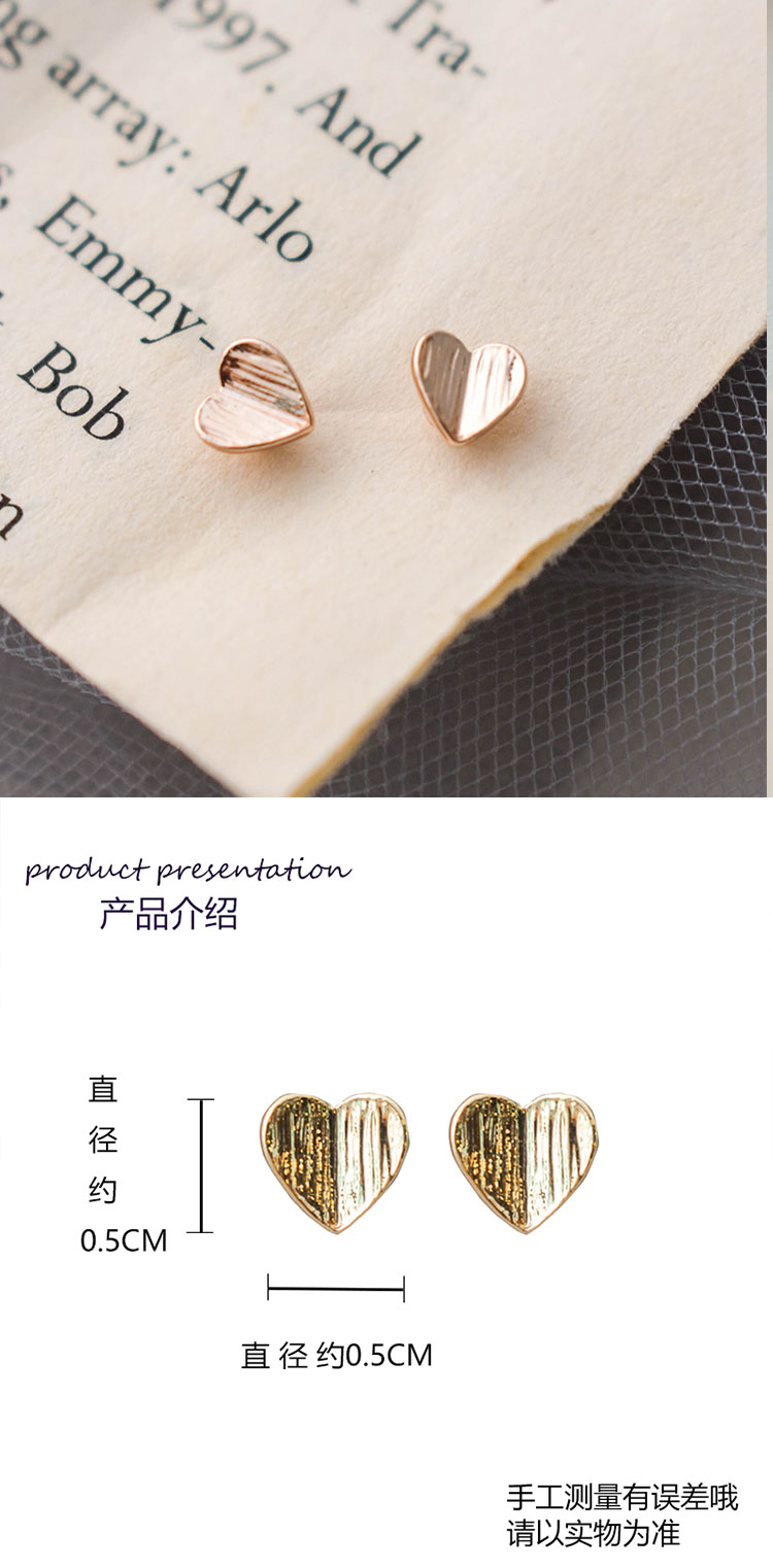 超迷你極簡(jiǎn)風(fēng)甜美氣愛心耳釘批發(fā)