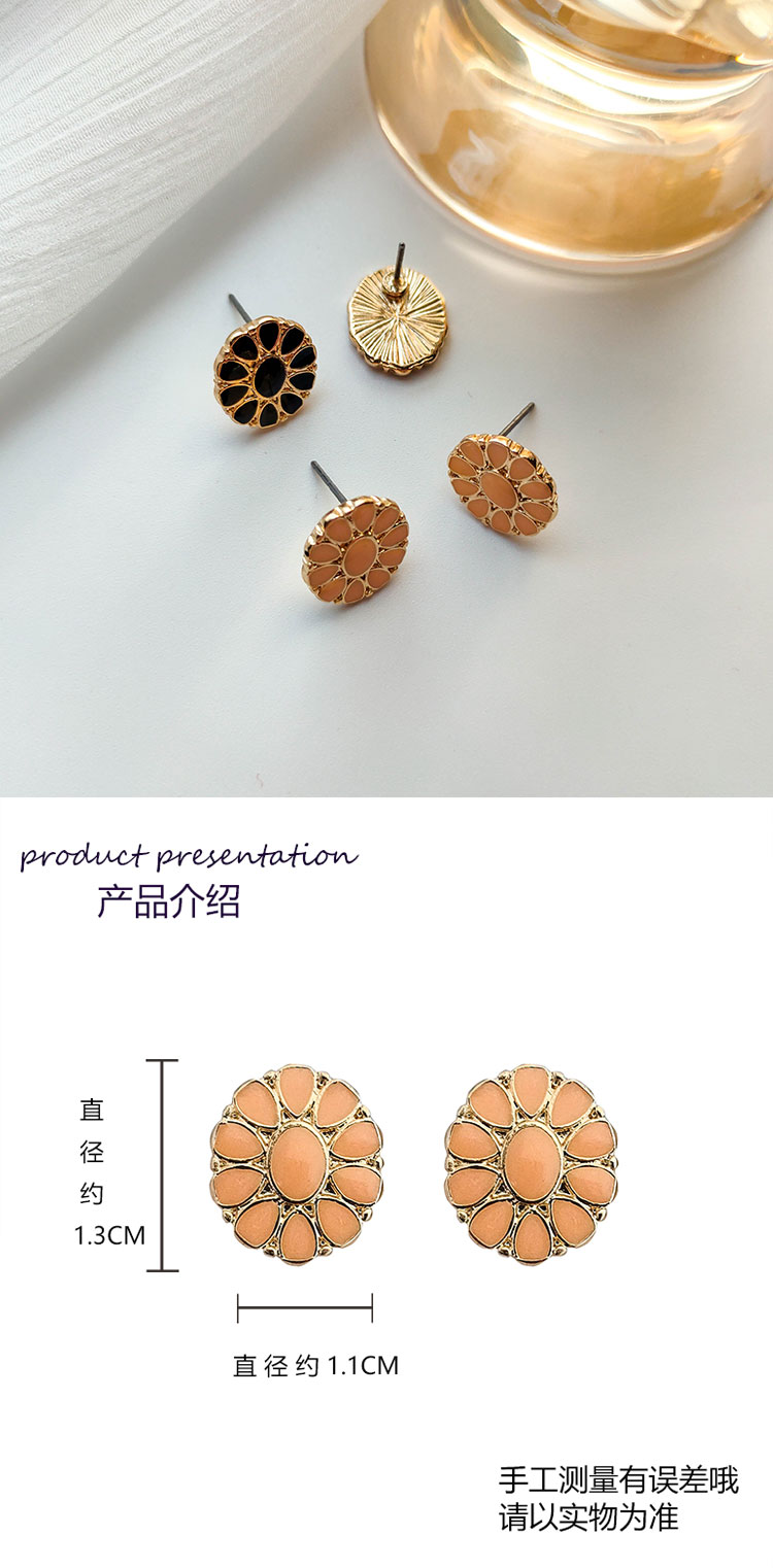 雙色簡約復古港風氣質(zhì)耳釘批發(fā)