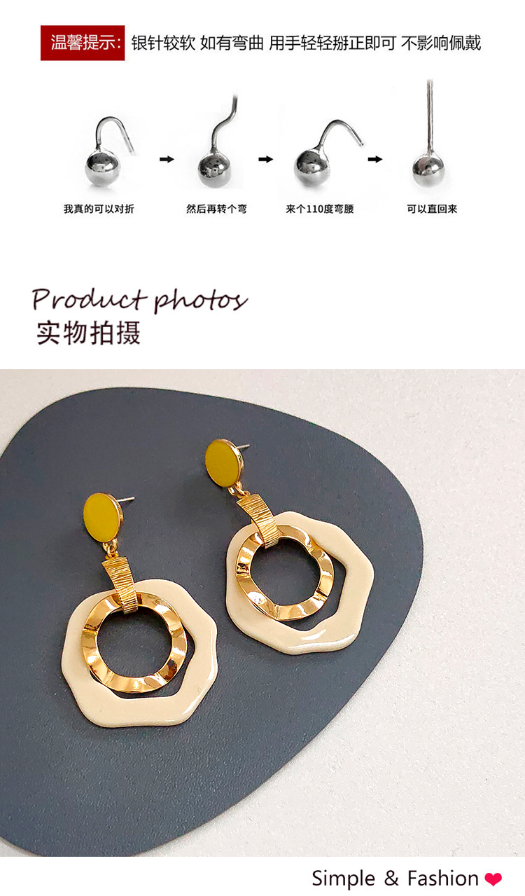 簡約復(fù)古長款大圓圈耳環(huán)批發(fā)
