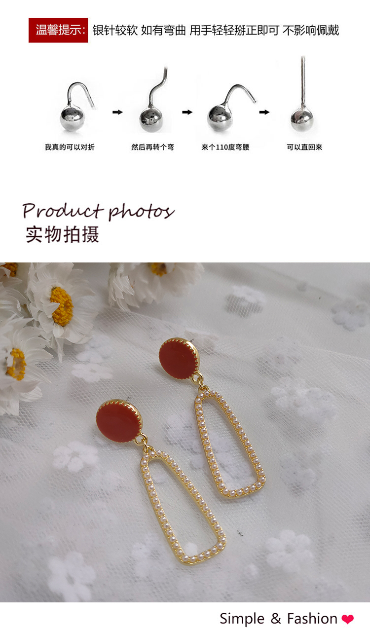 飾品工廠法式復(fù)古珍珠耳釘