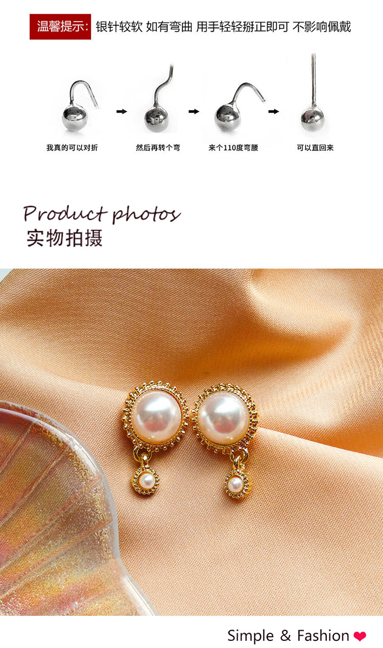 復(fù)古巴洛克珍珠耳環(huán)飾品批發(fā)