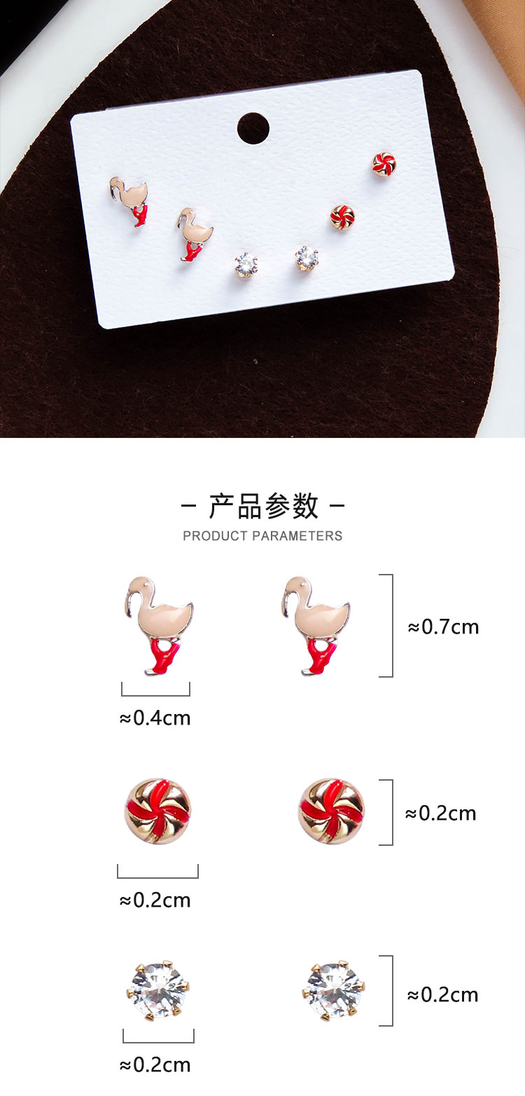 飾品廠家多對(duì)火烈鳥耳釘