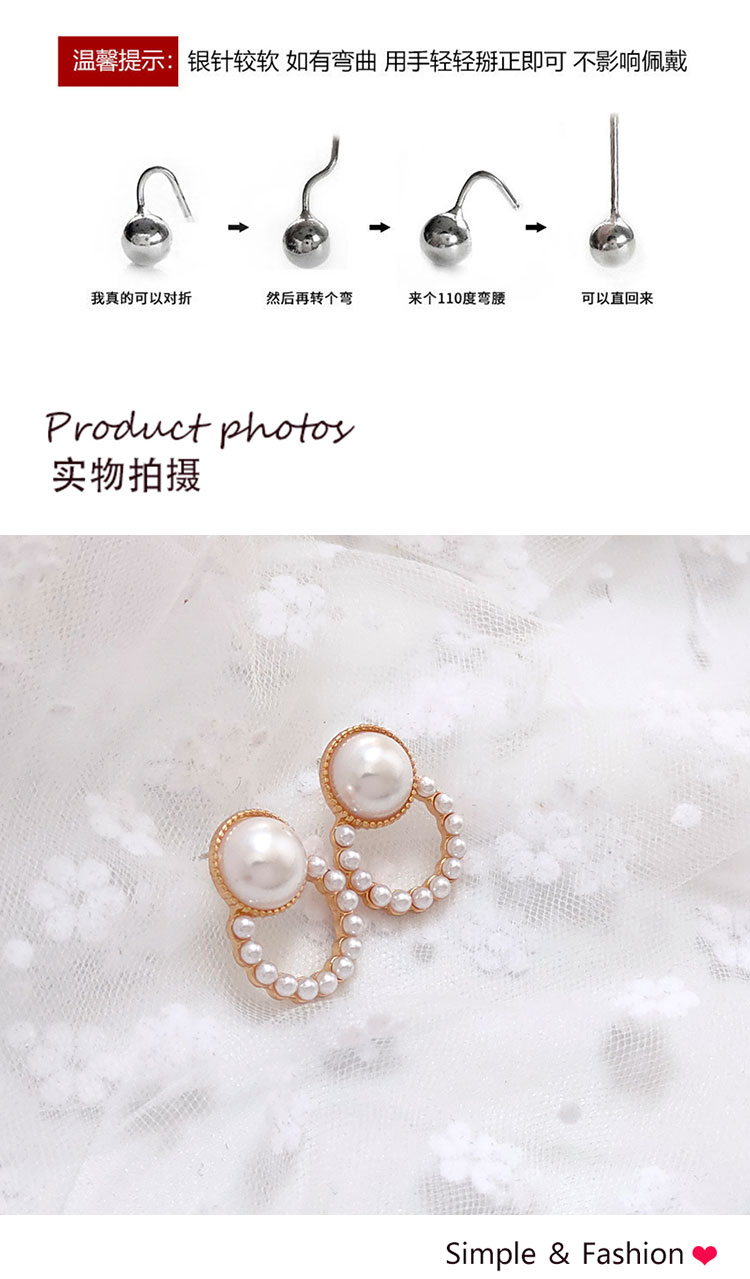 首飾品批發(fā)復(fù)古港風(fēng)珍珠耳環(huán)
