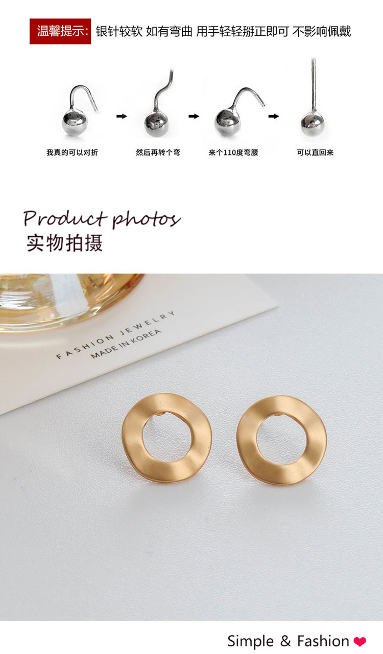 飾品廠簡(jiǎn)約金屬鏤空?qǐng)A圈耳釘