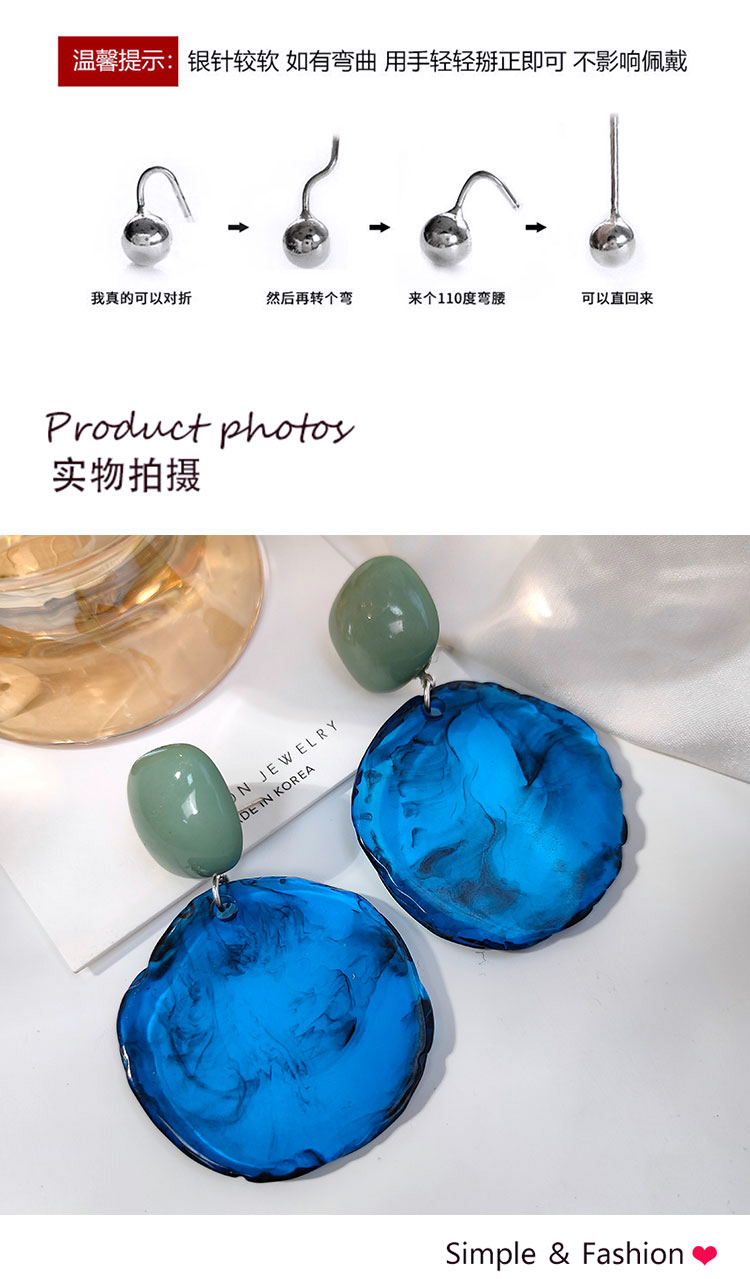 首飾工廠簡約復古亞克力耳釘