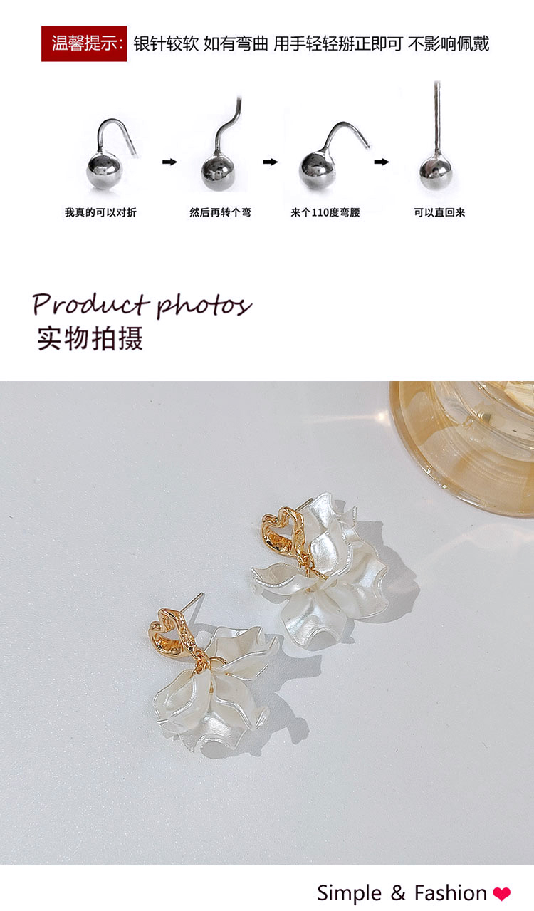 首飾工廠愛(ài)心仿貝殼耳環(huán)